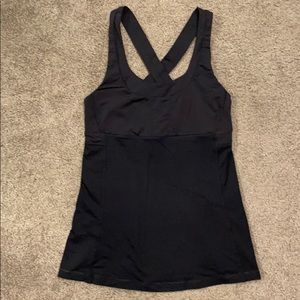 Lululemon Cross-Back Built-in-Bra Workout/Yoga Top
